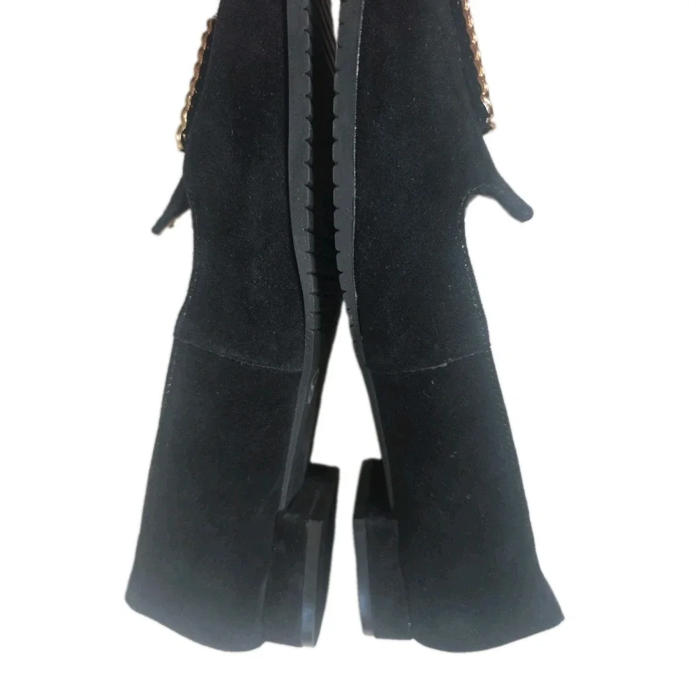 NWOT Adrienne Vittadini AV-VOND Black Suede Loafers Flats Women's 9.5 M MSRP $99